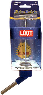 Lixit Glass Water Bottle 8oz LBG-8