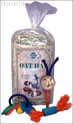 Oxbow Oat Hay and Chinchilla Toy Assortment