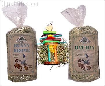 Oxbow Oat & Brome Hay with Hanging Hay Rack